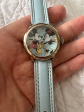 Disney Special Edition Mickey Minnie Mouse Watch Light Blue Band