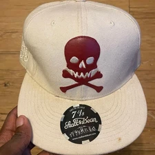 Stall & Dean Skull Pirates Fitted Hat Cap Headgear New 7 5/6