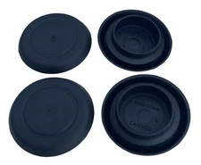 4 Genuine NEW CAPLUGS Brand Flexible 23-24mm Black Plastic Hole Plugs BPFE-23MM