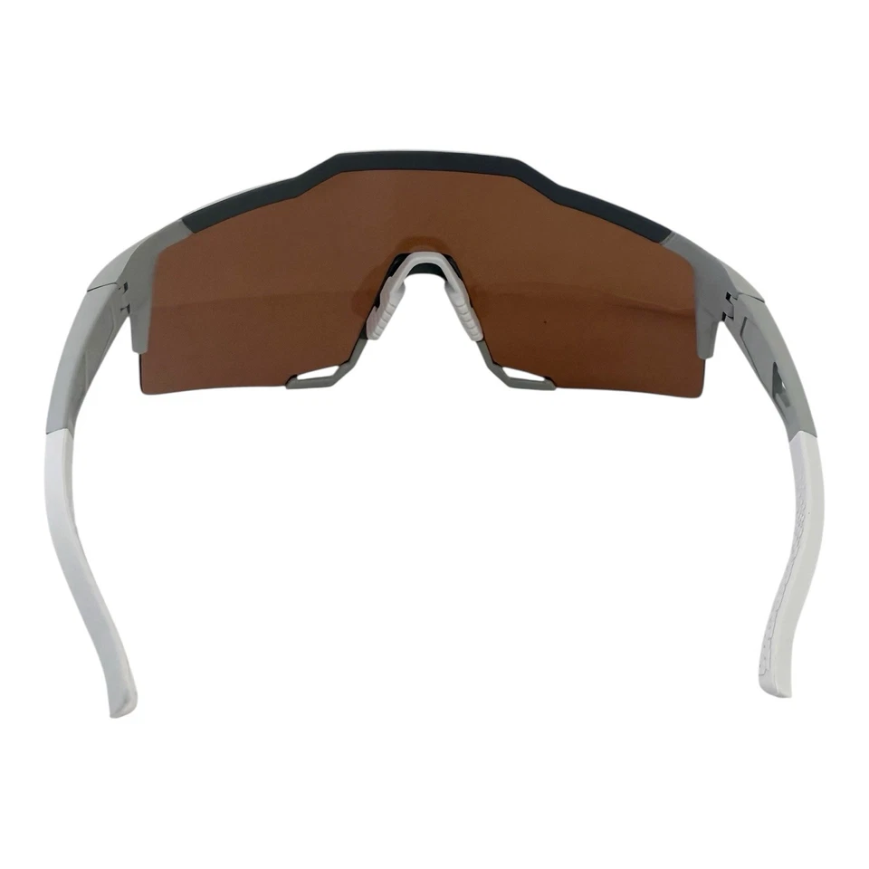 100% Speedcraft Soft Tact Stone Grey Hiper Crimson Mirror Lens 60007-00002 - Image 4 of 4
