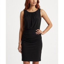 Lauren Ralph Lauren Polyester Blend Knee Length Stretch Dress Women Size 6