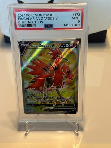 Galarian Zapdos V graded PSA 9 for sale on eBay
