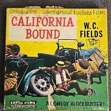 Castle Films 8mm Film Reel California Bound W.C. Fields Comedy Black White