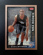 2008-09 Fleer Russell Westbrook Rookie Card #204 Oklahoma City Thunder NBA. rookie card picture