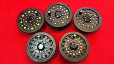 SHAKESPEARE GRAPHLITE 2755 Fly Fishing Reel. Dia 3 1/2" 4 Spare Spools.