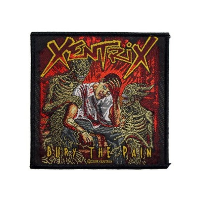 Xentrix Bury The Pain Battle Jacket Sew On Woven Patch - OFFICIAL 24-3