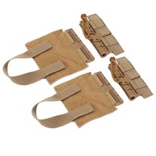 Tan 2pcs Outdoor Quick Release Cummerbund MOLLE Removal Buckle Nylon
