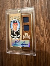 (2) card Nolan Ryan lot- 2005 Diamond Kings- Auto Autograph Jersey- Angels- 7/10