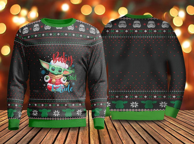 Baby Yoda It's Cold Outside Sweater