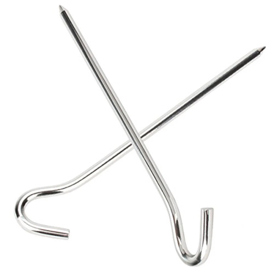 10 pezzi di da campo da campeggio a forma di domanda 10ps (argento) PEG - Immagine 2 di 3