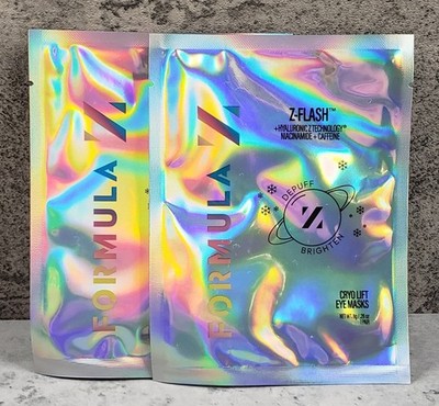 FORMULA Z Z-Flash Cryo Lift Eye Masks - 2 pair - NEW Factory-Sealed