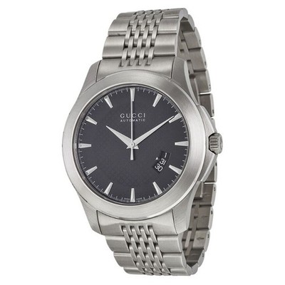 Gucci YA126210 Men's G-TIMELESS XL Black Dial Quartz Watch | eBay