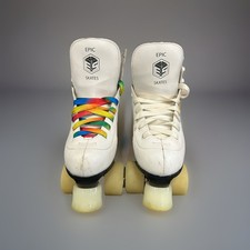 Epic Allure Women's Quad Roller Skates LED Light Up Wheels With Bag size 5