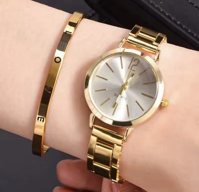 2pcs/set Fashion Women Watches Small Dial Quartz Watch Luxury