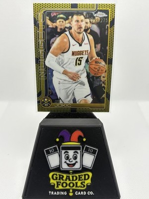 2025-26 Topps Chrome #25 - Nikola Jokić - Yellow Basketball Border - 099/275