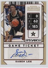 Game Ticket Saben Lee