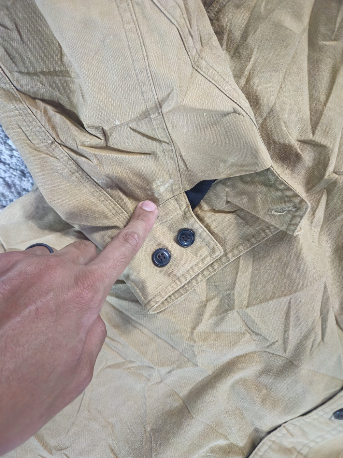 Guide Gear Brown Canvas Field  Mens XL Jacket Work Coat Button Up Lined Pockets image 5