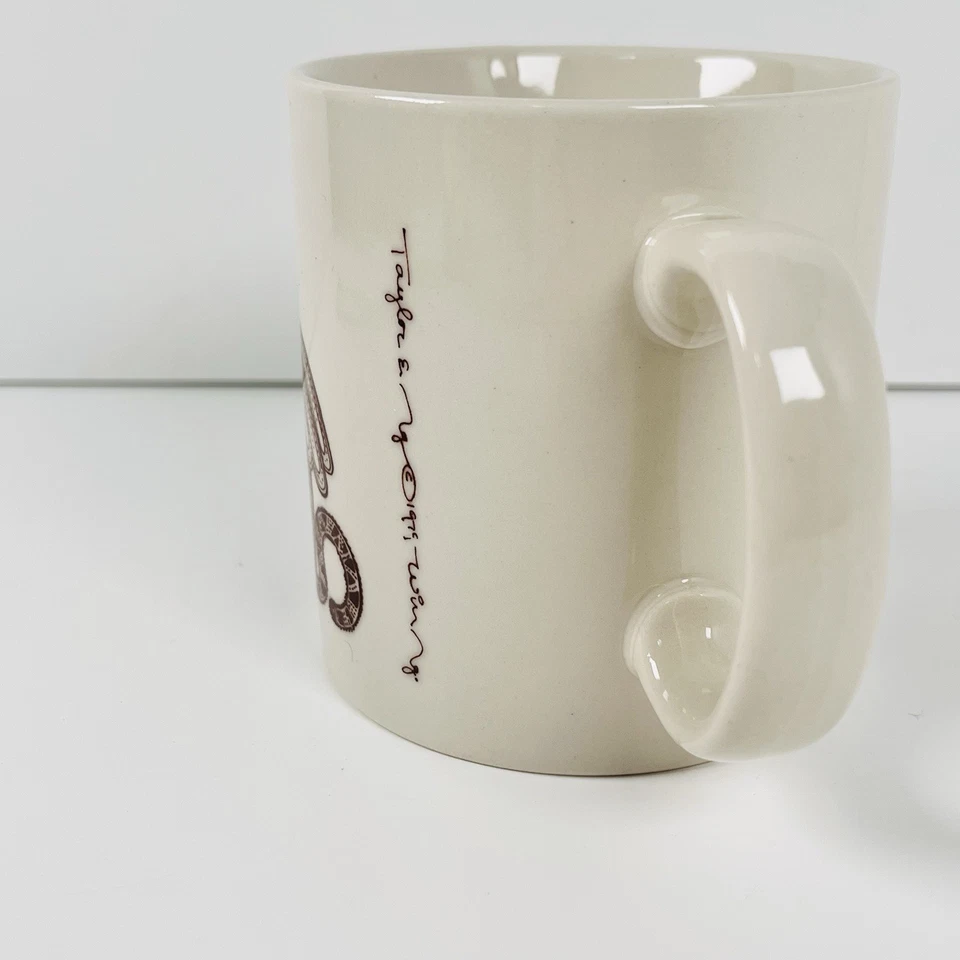 Taylor Ng Le Chat Aile Coffee Mug Cup Winged Cat & Birds 1979 Japan Vtg 70s - Image 4 of 4