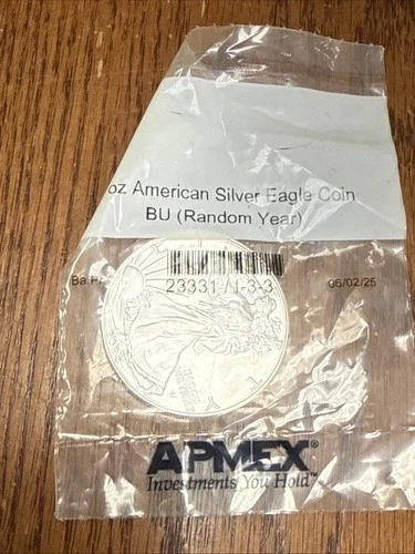 2024 1 oz American Silver Eagle Coin BU in APMEX packsging