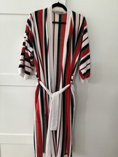 Vintage Caulfield Canada Men  s Terry Valor Striped Bathrobe