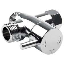 3-Way T-adapter Shower Head Diverter Valve Water Splitter Switch Faucet Bathroom