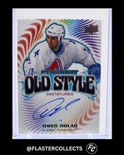 2024-25 Upper Deck Premier - Old Style Signatures Owen Nolan #OS-ON (AU)