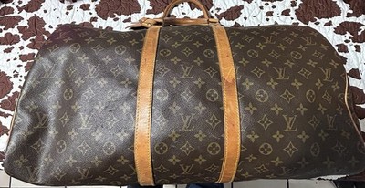 Louis Vuitton Keepall Bag Duffle 55 Brown Canvas