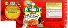 Star Wars 2003 ConAgra Foods Clone Wars Chef Boyardee Beef Ravioli Label CUT