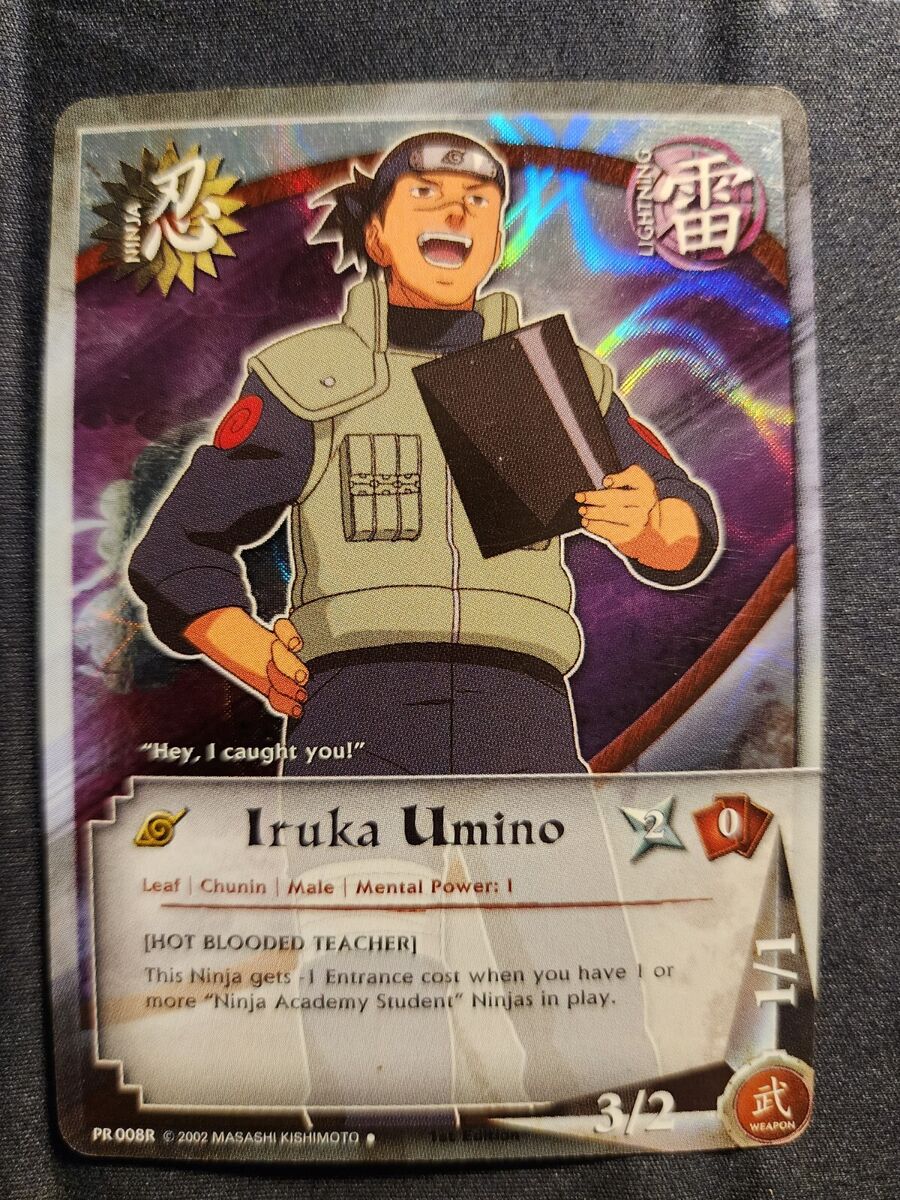 Iruka Umino - N-468 - Uncommon - 1st Edition - Foil - Naruto CCG Singles »  A New Chronicle - Goat Card Shop