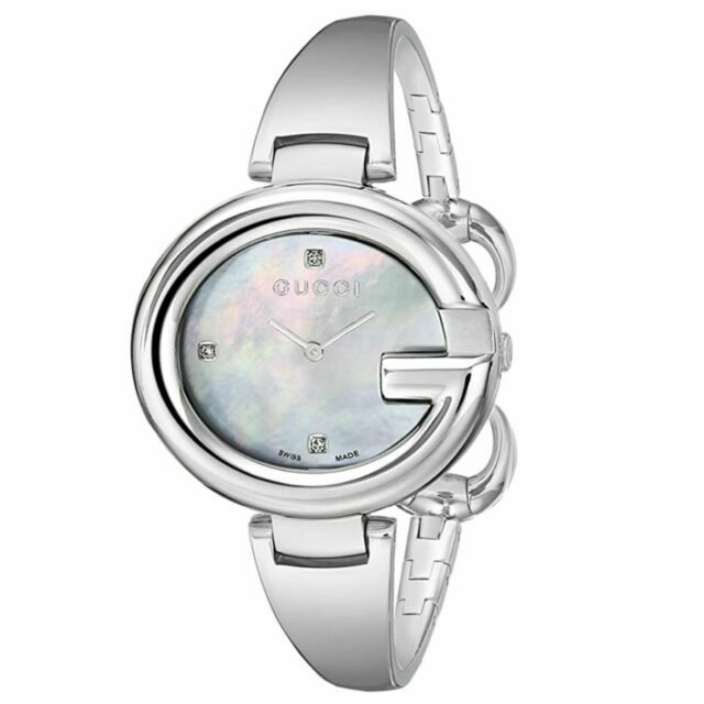 GUCCI Guccissima 36mm Silver Stainless 