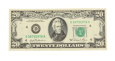 1981 20 Twenty Dollar Bill US Federal Reserve Note Cleveland Collectable