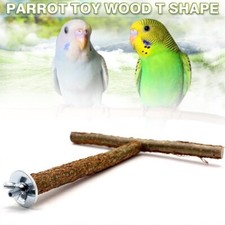 Wood Bird Perch Stand,Playground, Bird Play Gym Branch Toys T 6" x 5"  IN