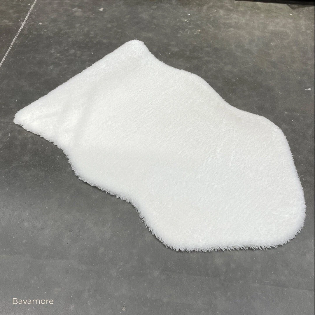IKEA TOFTLUND Rug White Throw Faux Fur Wool Cover Super Soft 1 10
