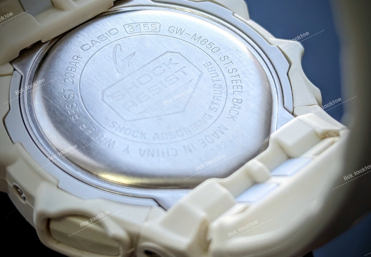 White Casio G Shock Solar Multiband 6 Watch Model GW-M850 White Casio G Shock Solar Multiband 6 Watch Model GW-M850