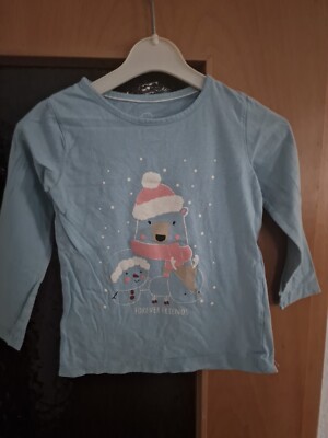 Mädchen Pullover, Wintermotiv ''Forever Friends'', hellblau,  Gr. 98/104