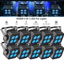 Uking LED 80W RGBWYP+CYAN Par Lighting Stage Light DMX Party DJ KTV w/Remote