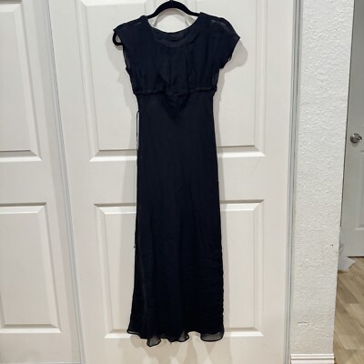 Women s Max Studio Leonmax Y2K Black Dress Goth Size Xs Made In USA Xsmall