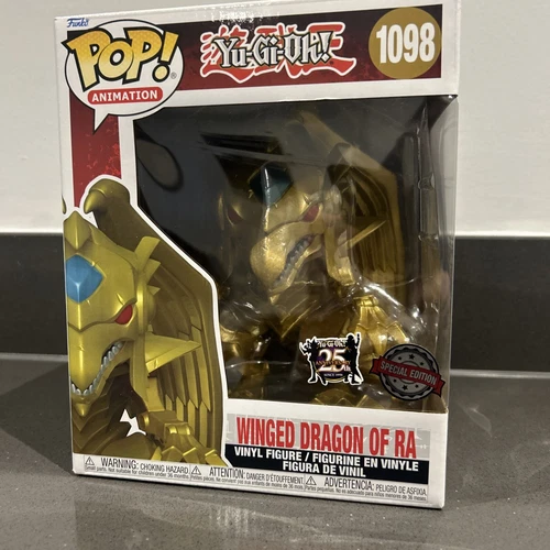 Funko Pop Yu Gi Oh 1098 Winged Dragon of Ra Gold 6" Inch Animation Vinyl Figure