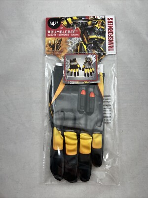 Transformers Bumble Bee Child Gloves Costume Accessory Kids Cosplay Dress Up