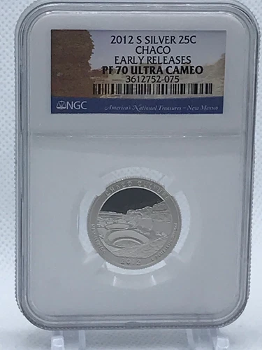 2012 S 25c Chaco Early Release Silver Quarter NGC PF 70 UCAM