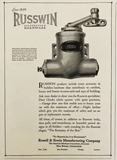 1924 AD.(N15)~RUSSELL & ERWIN MFG. CO. NEW BRITAIN, CONN. RUSSWIN DOOR HARDWARE