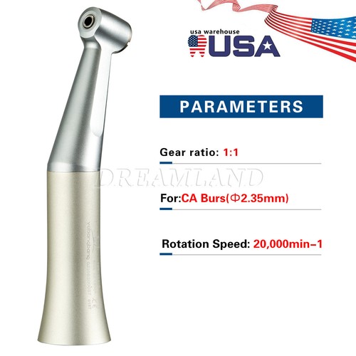 Dental (LED ) Slow low Speed Contra Angle Handpiece Push 1:1 Fit NSK Style - Picture 6 of 34