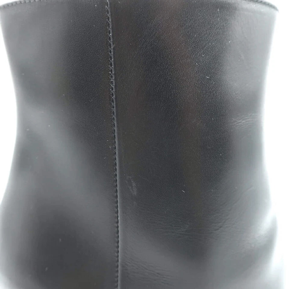 Botines Marni Tacón Recortado Cuero Negro Talla 38 Foto 3 de 4