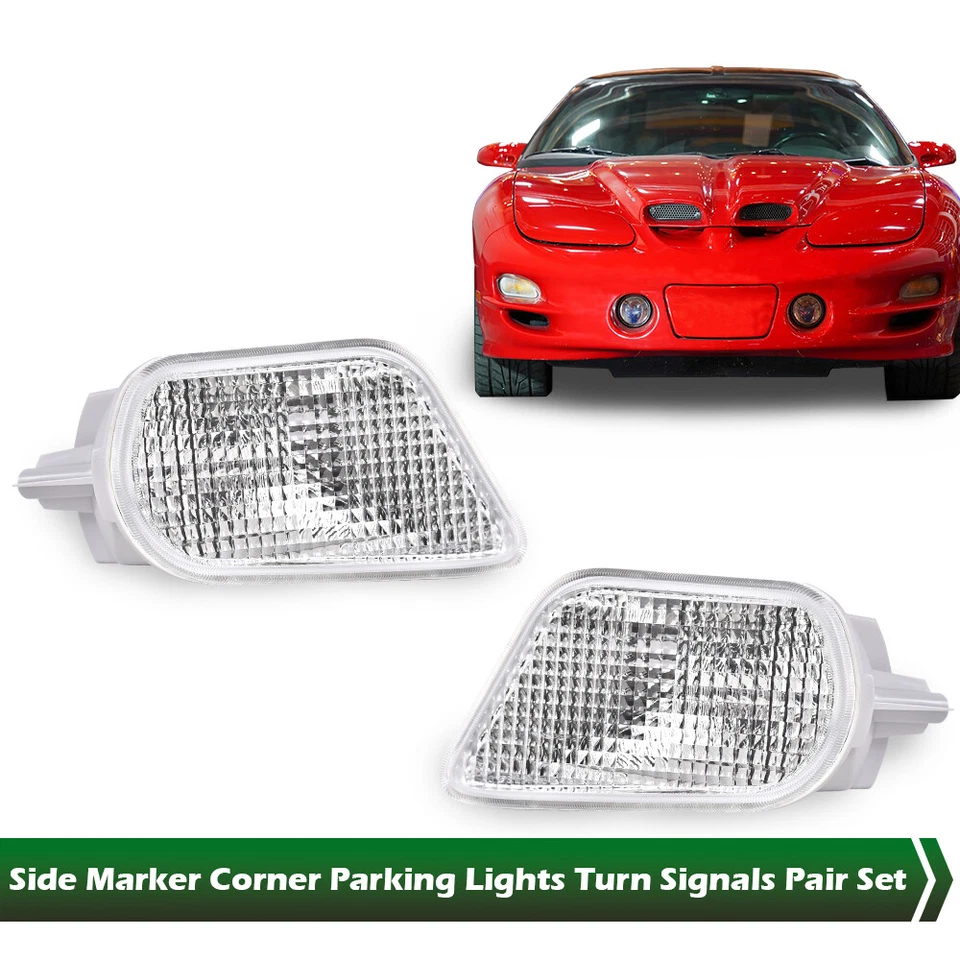 Apto para 98-02 Pontiac Firebird Trans Am esquina giro de estacionamiento? luces de señal claras Foto 2 de 4
