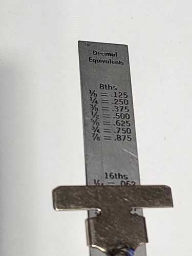 Sears Machinist Ruler Companion 6” Pocket Clip W/ Decimal Equivalents - Picture 9 of 10