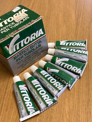 Stock 7 Tubetti Mastice GUTTA Vittoria. Tubolari, Tubulars. VINTAGE Road BIKE.
