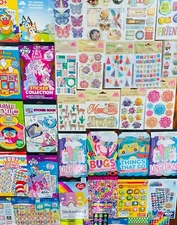 GIGANTIC STICKER LOT All Themes & Ages, DECAL Vinyl GLITTER Foil Puffy Pop 1099+