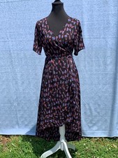 SALE @ KORI AMERICA Anthropologie BUTTERFLY WRAP Dress Boho Womens Sz M ❤️sj17j4