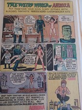 MONSTERSCENES AURORA Models Ad FRANKENSTEIN THE VICTIM PAIN PARLOR DRDEADLY 1971