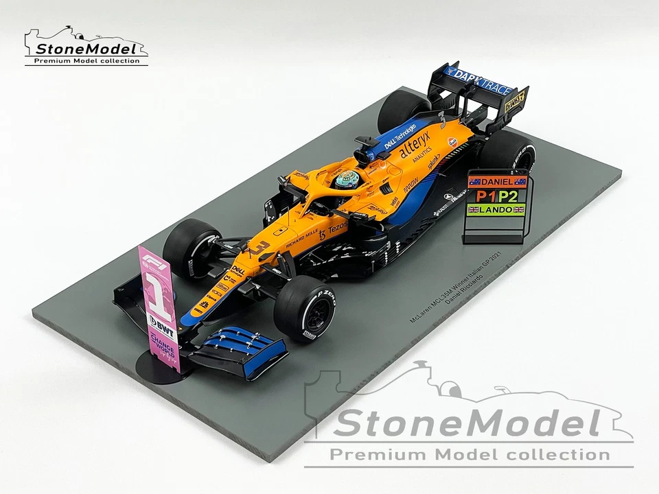 Mclaren F1 MCL35M #3 Daniel Ricciardo Italia Monza Ganador 2021 1:18 Spark 18S602 Foto 3 de 4